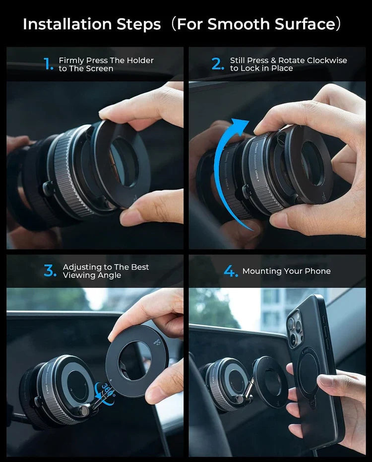 Magnetic Phone Holder Vacuum suction